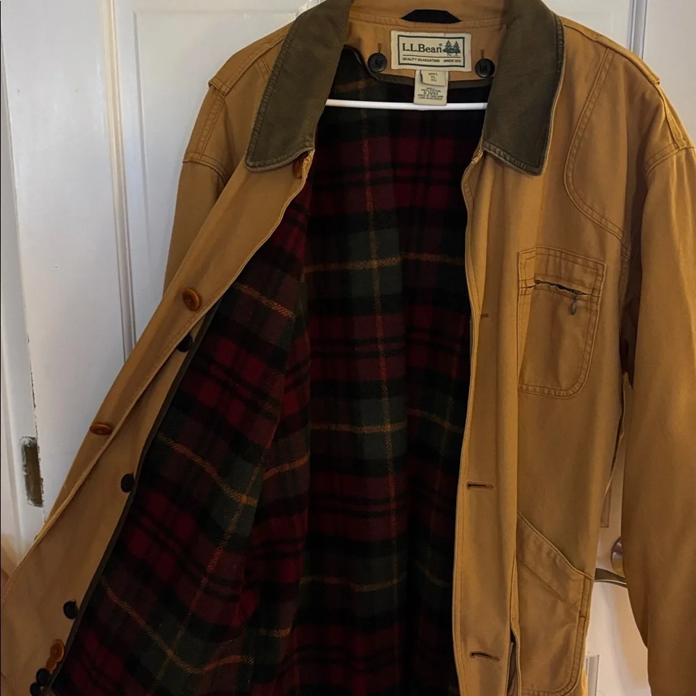 L.L. Bean Men's vintage lined Brown Field Jacket - Picture 4 of 4
